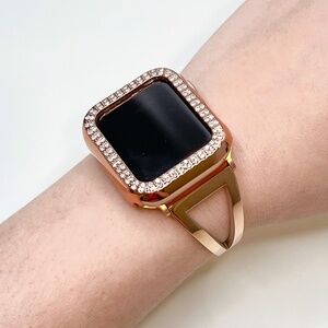 BOGO Rose Gold Adjustable Cuff Apple Watch Strap (Fits 38/40/41mm)